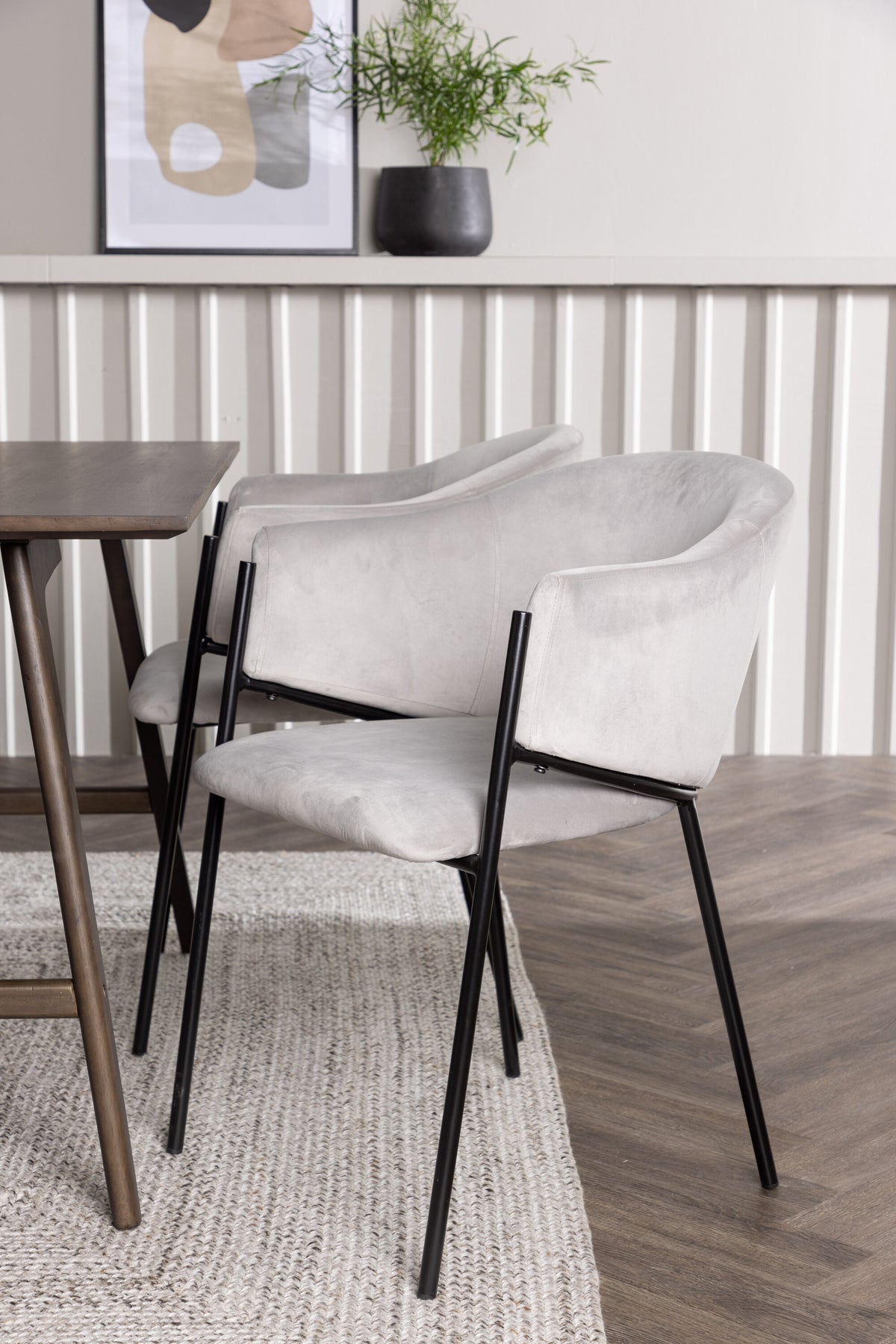 Kaseidon Matbord med Evelina Stolarna – Bord: 75x120x80 Stol: 62x80x54