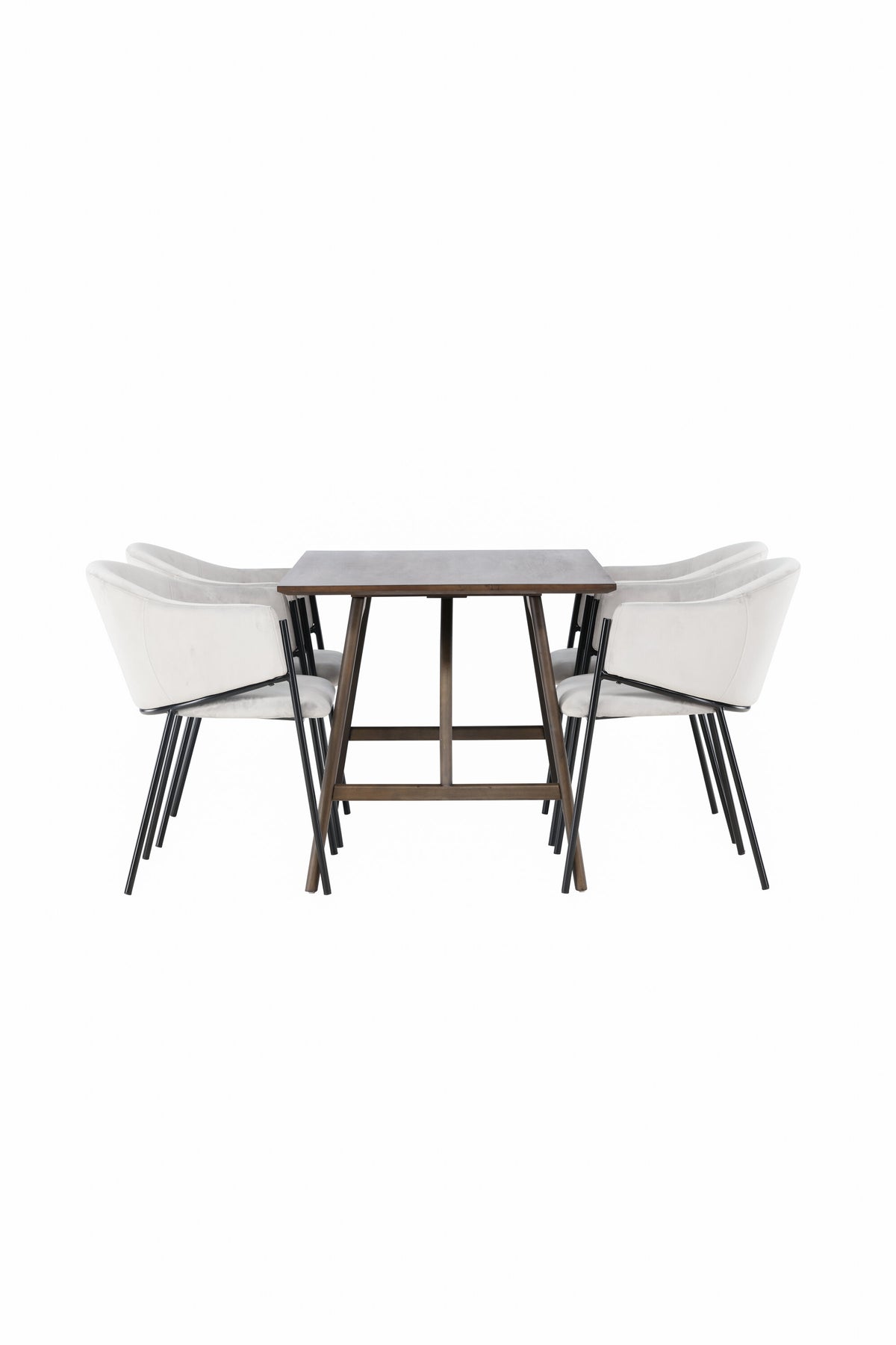 Kaseidon Matbord med Evelina Stolarna – Bord: 75x120x80 Stol: 62x80x54