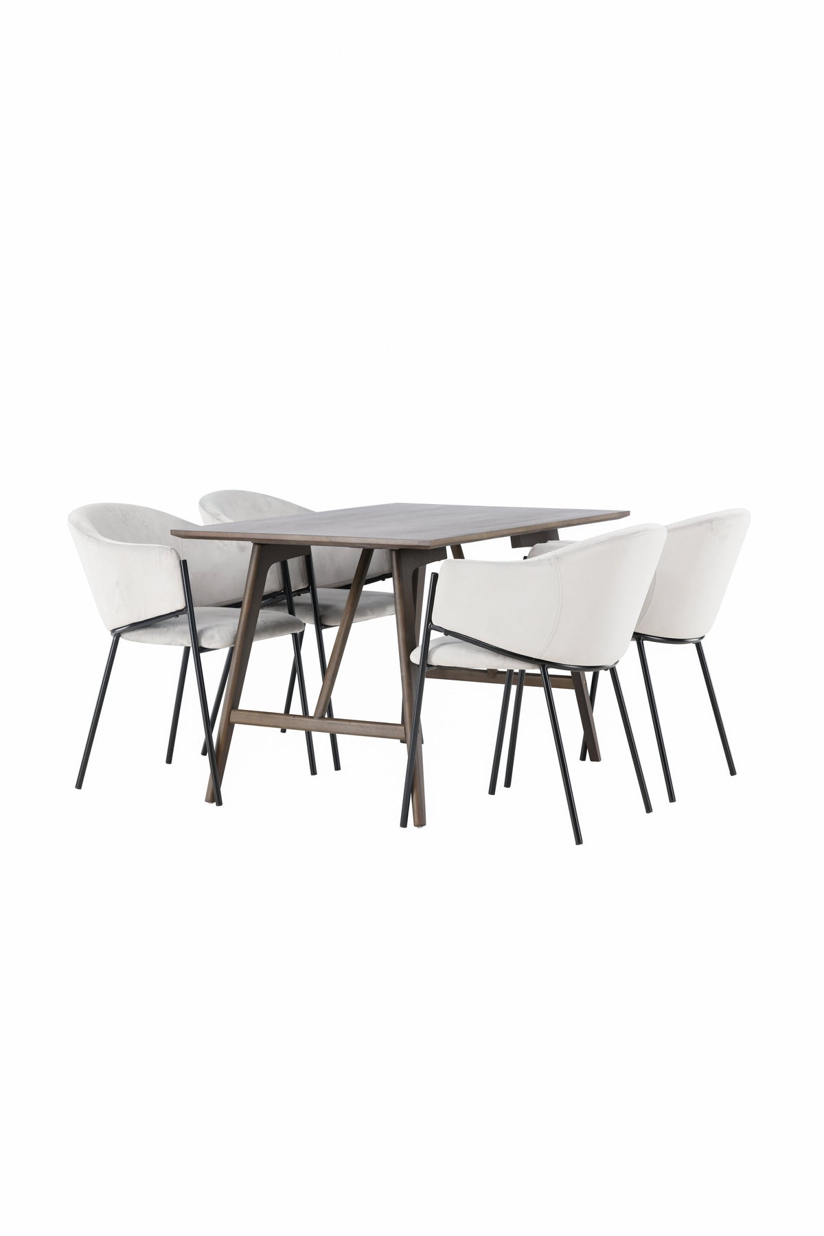 Kaseidon Matbord med Evelina Stolarna – Bord: 75x120x80 Stol: 62x80x54