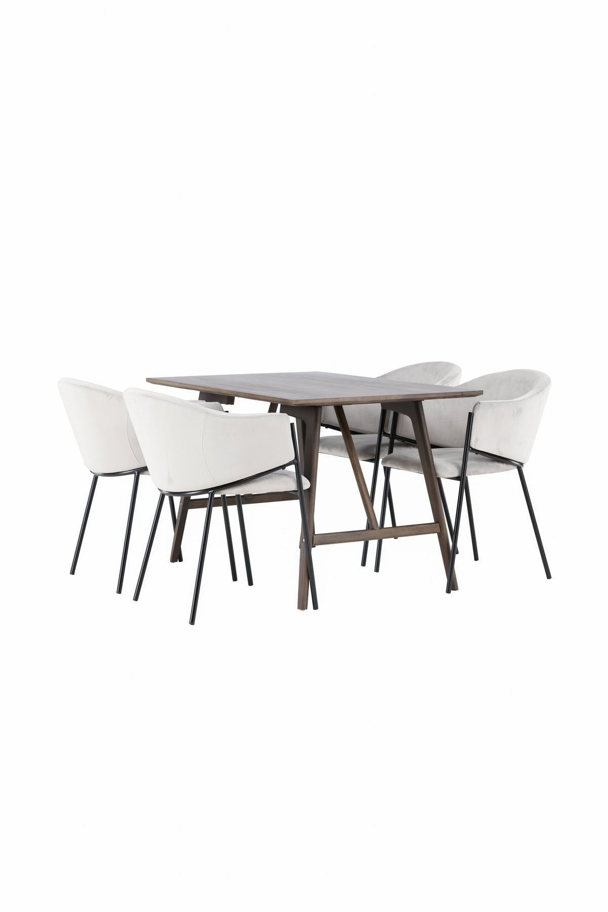 Kaseidon Matbord med Evelina Stolarna – Bord: 75x120x80 Stol: 62x80x54