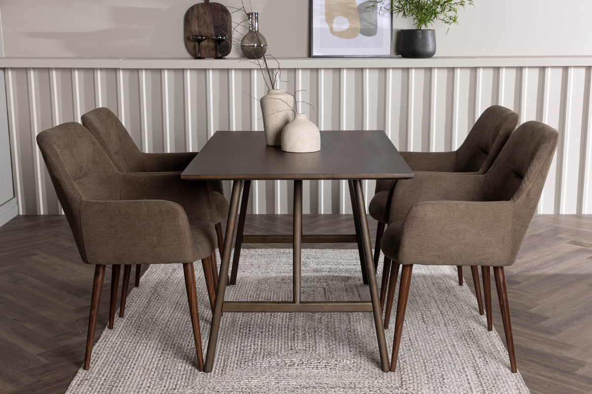 Kaseidon Matbord med Tomorrow Stolarna – Bord: 75x120x80 Stol: 62x90x60