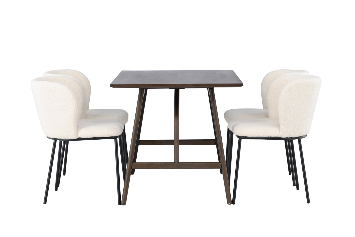 Kaseidon Matbord med Edina Stolarna – Bord: 75x120x80 Stol: 56x76x55