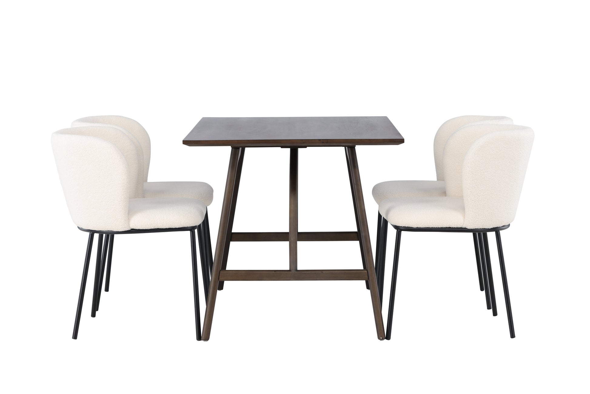 Kaseidon Matbord med Edina Stolarna – Bord: 75x120x80 Stol: 56x76x55