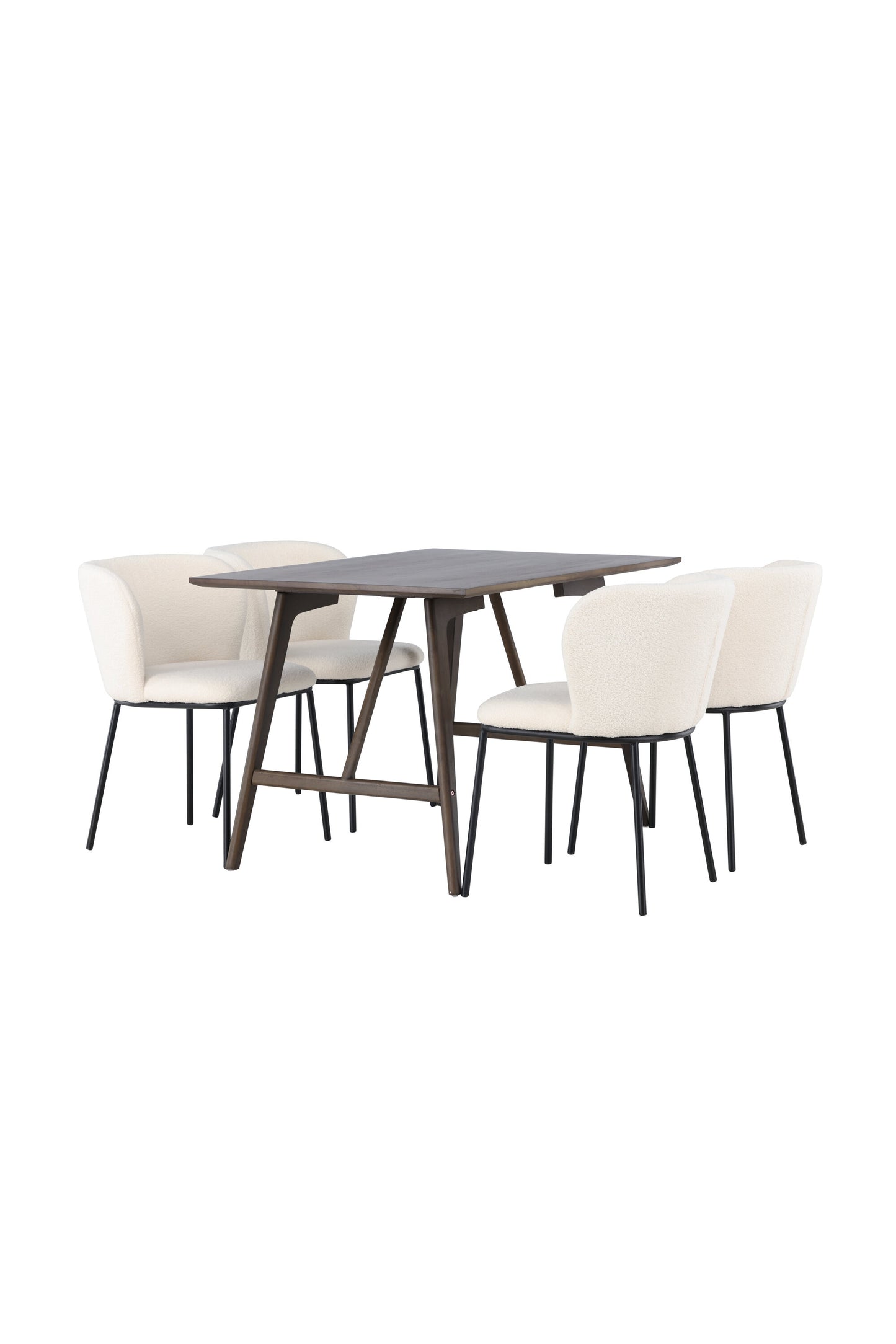 Kaseidon Matbord med Edina Stolarna – Bord: 75x120x80 Stol: 56x76x55