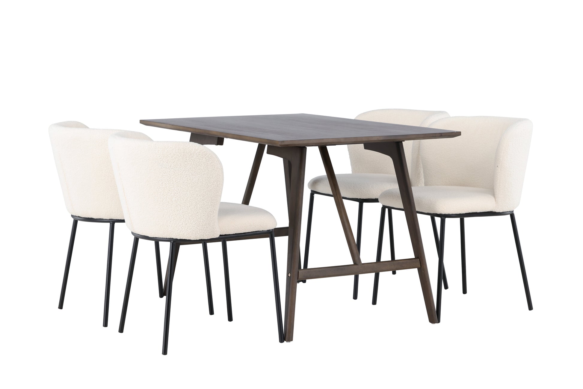 Kaseidon Matbord med Edina Stolarna – Bord: 75x120x80 Stol: 56x76x55