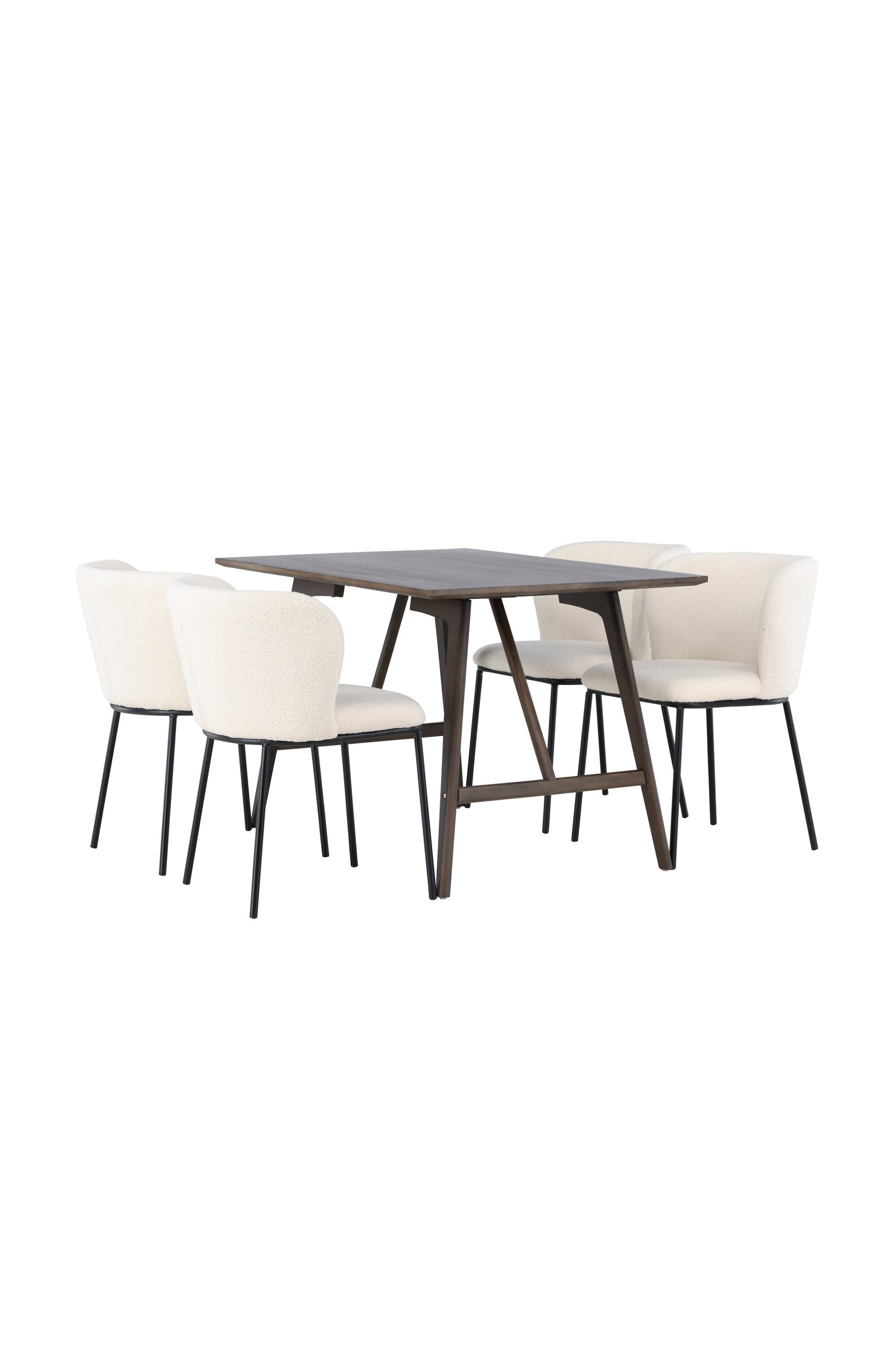 Kaseidon Matbord med Edina Stolarna – Bord: 75x120x80 Stol: 56x76x55