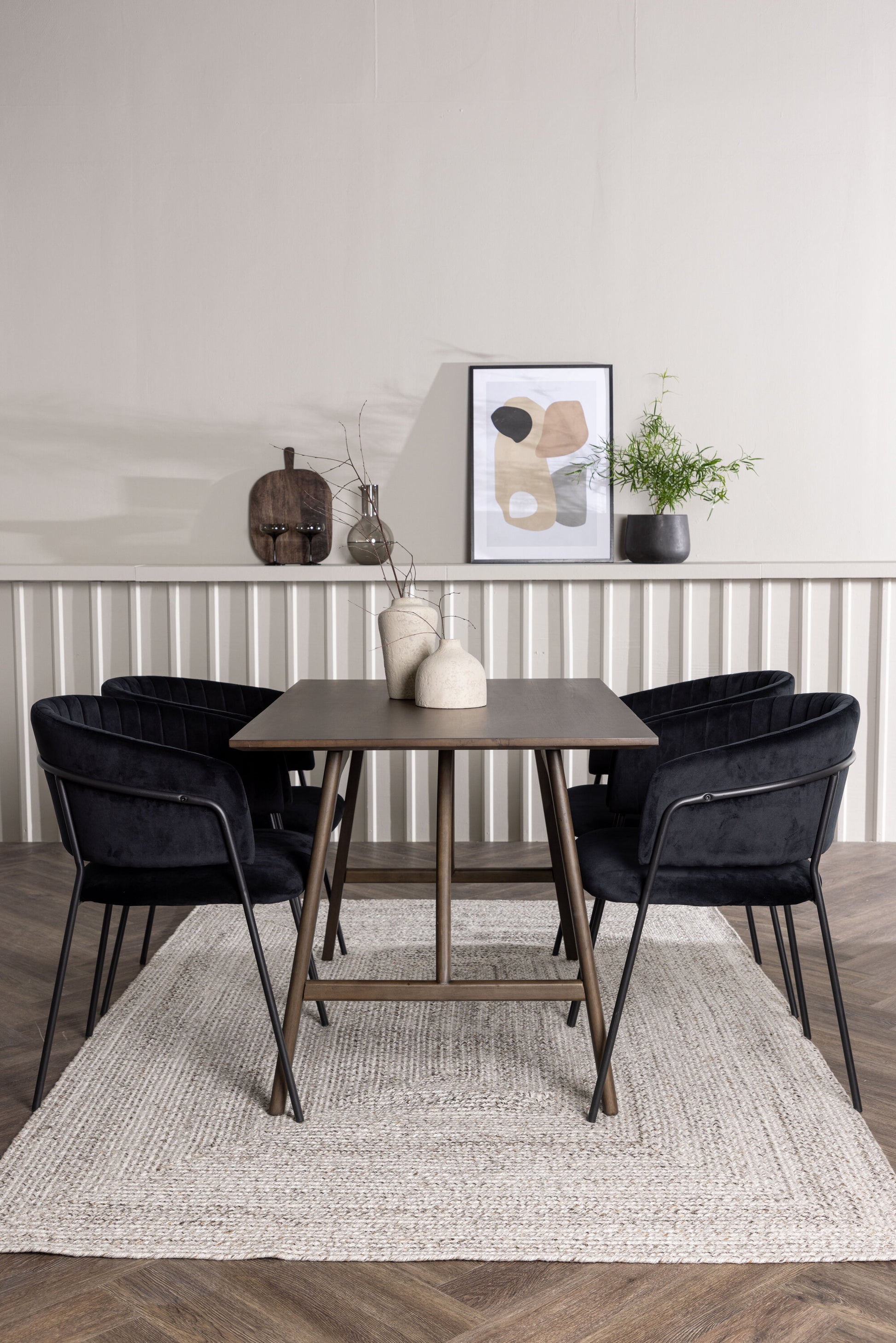 Kaseidon Matbord med Selma Stolarna – Bord: 75x120x80 Stol: 58x82x54