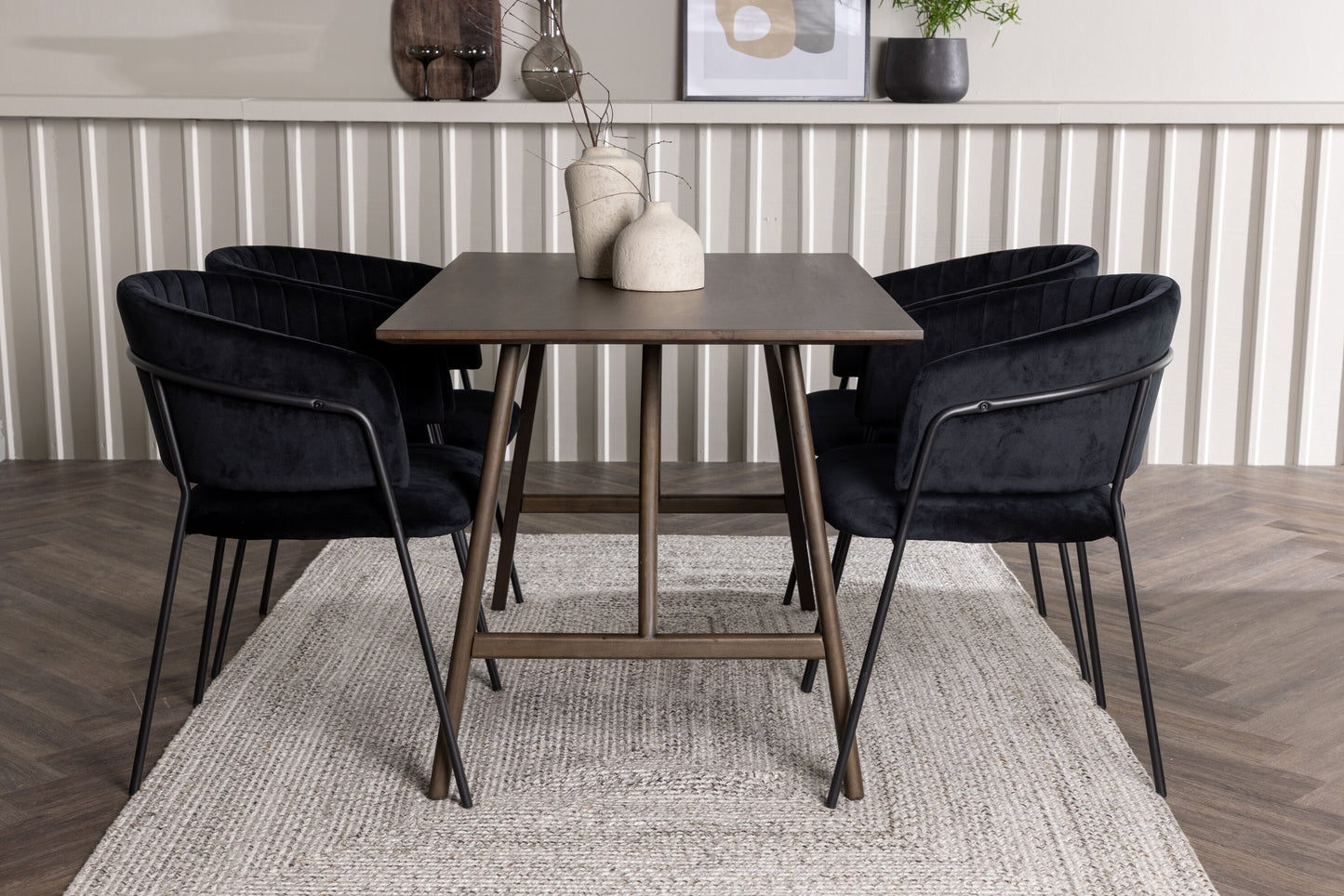 Kaseidon Matbord med Selma Stolarna – Bord: 75x120x80 Stol: 58x82x54