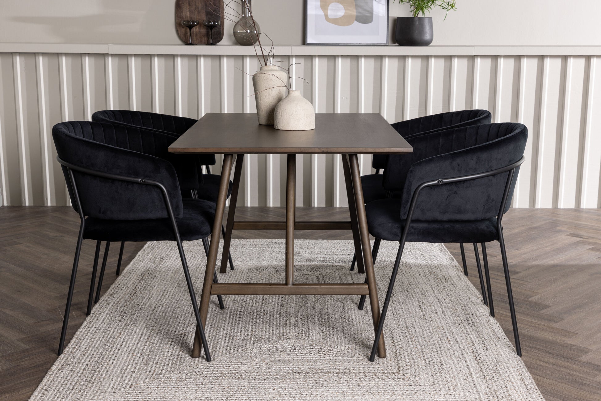 Kaseidon Matbord med Selma Stolarna – Bord: 75x120x80 Stol: 58x82x54