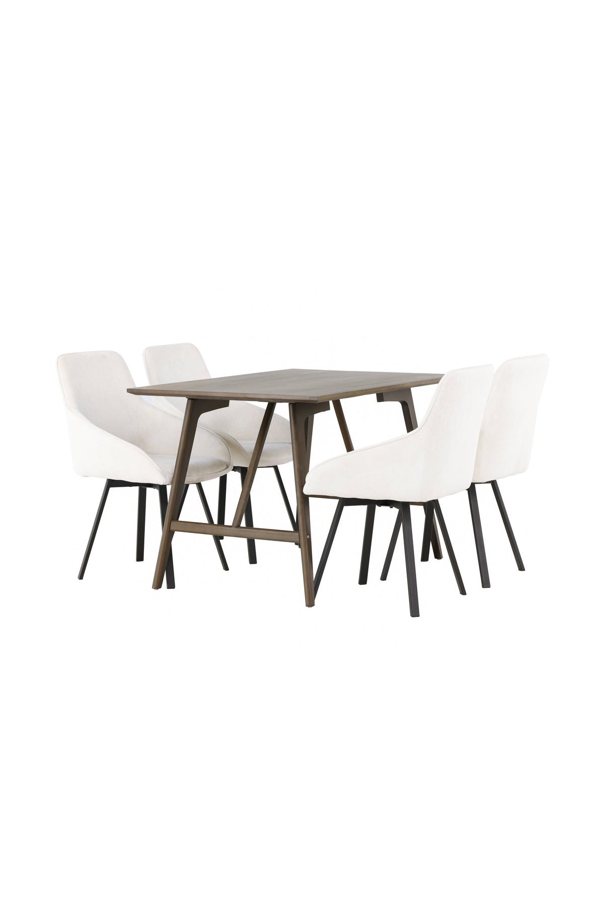 Kaseidon Matbord med Rosie Stolarna – Bord: 75x120x80 Stol: 60x88x55