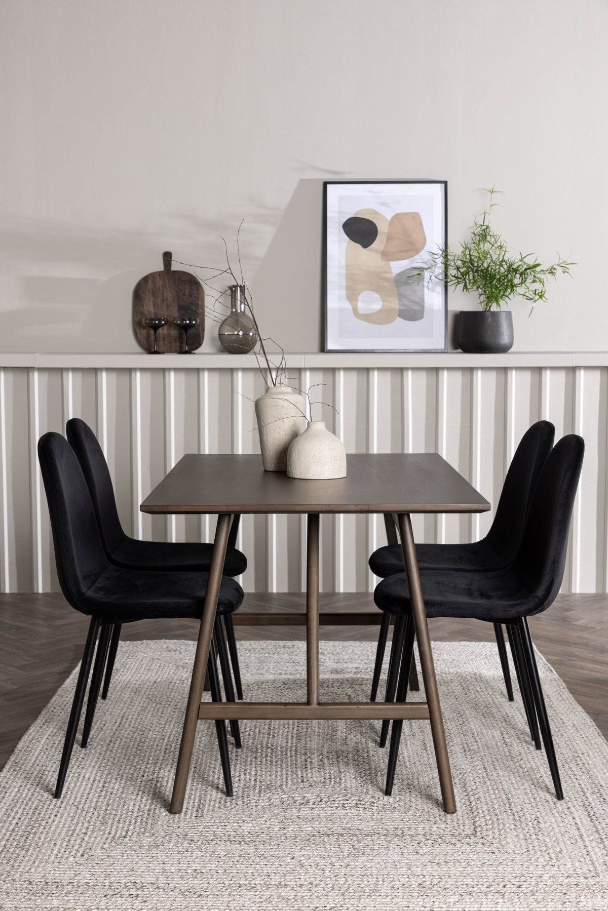 Kaseidon Matbord med Polar Stolarna – Bord: 75x120x80 Stol: 53,3x88x44