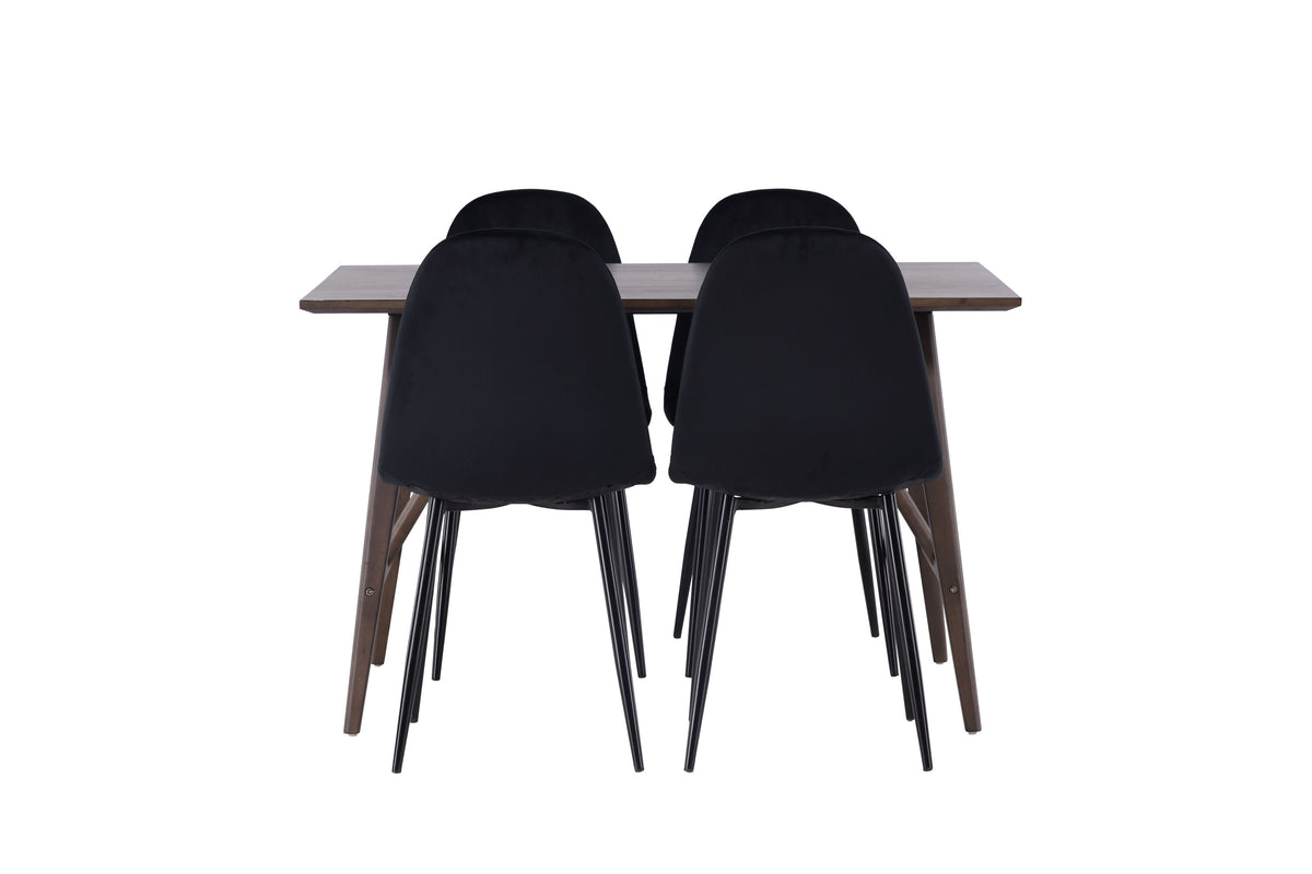 Kaseidon Matbord med Polar Stolarna – Bord: 75x120x80 Stol: 53,3x88x44