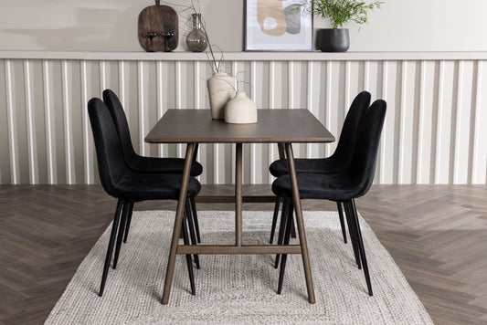 Kaseidon Matbord med Polar Stolarna – Bord: 75x120x80 Stol: 53,3x88x44
