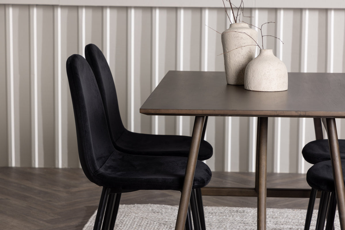 Kaseidon Matbord med Polar Stolarna – Bord: 75x120x80 Stol: 53,3x88x44