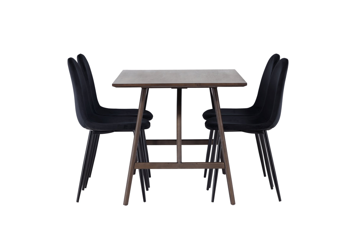 Kaseidon Matbord med Polar Stolarna – Bord: 75x120x80 Stol: 53,3x88x44