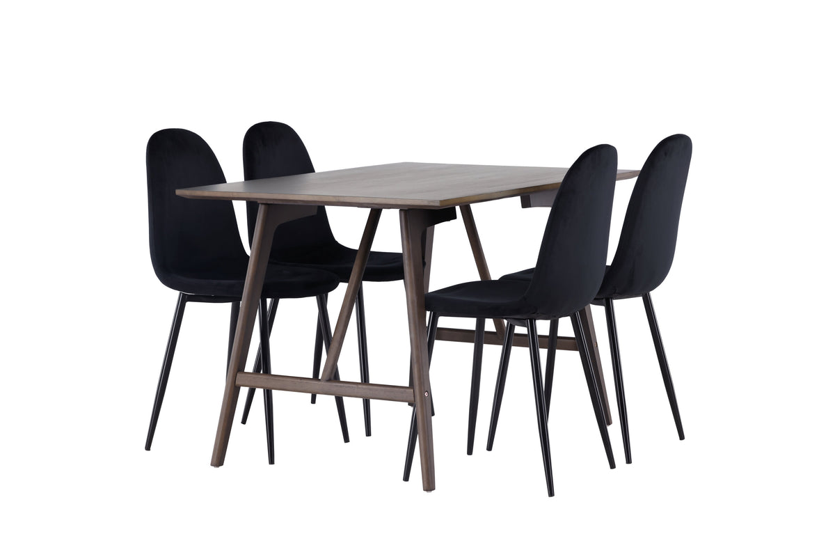 Kaseidon Matbord med Polar Stolarna – Bord: 75x120x80 Stol: 53,3x88x44