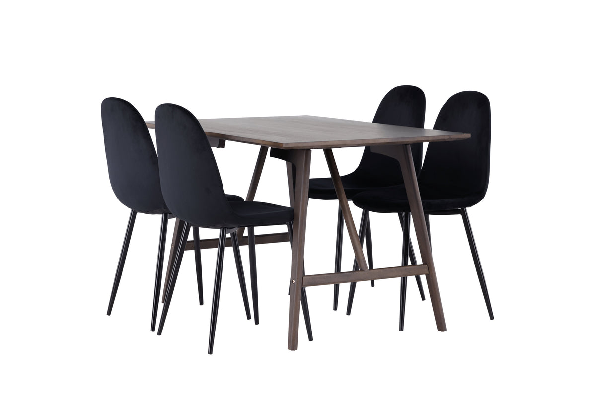 Kaseidon Matbord med Polar Stolarna – Bord: 75x120x80 Stol: 53,3x88x44