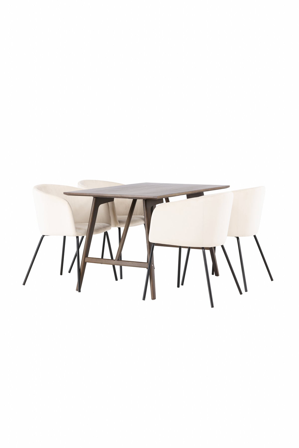 Kaseidon Matbord med Berit Stolarna – Bord: 75x120x80 Stol: 55x78x55