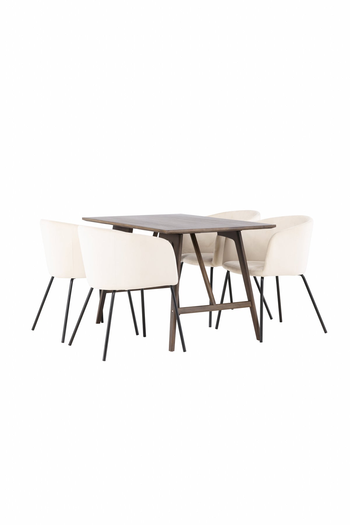 Kaseidon Matbord med Berit Stolarna – Bord: 75x120x80 Stol: 55x78x55