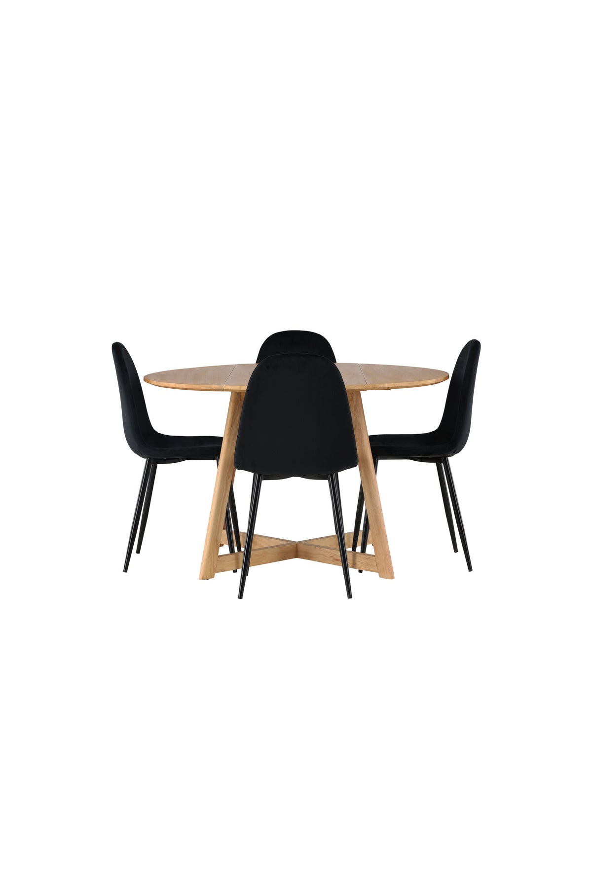 Yakidon Matbord med Polar Stolarna – Bord: ⌀120 Stol: 53,3x88x44
