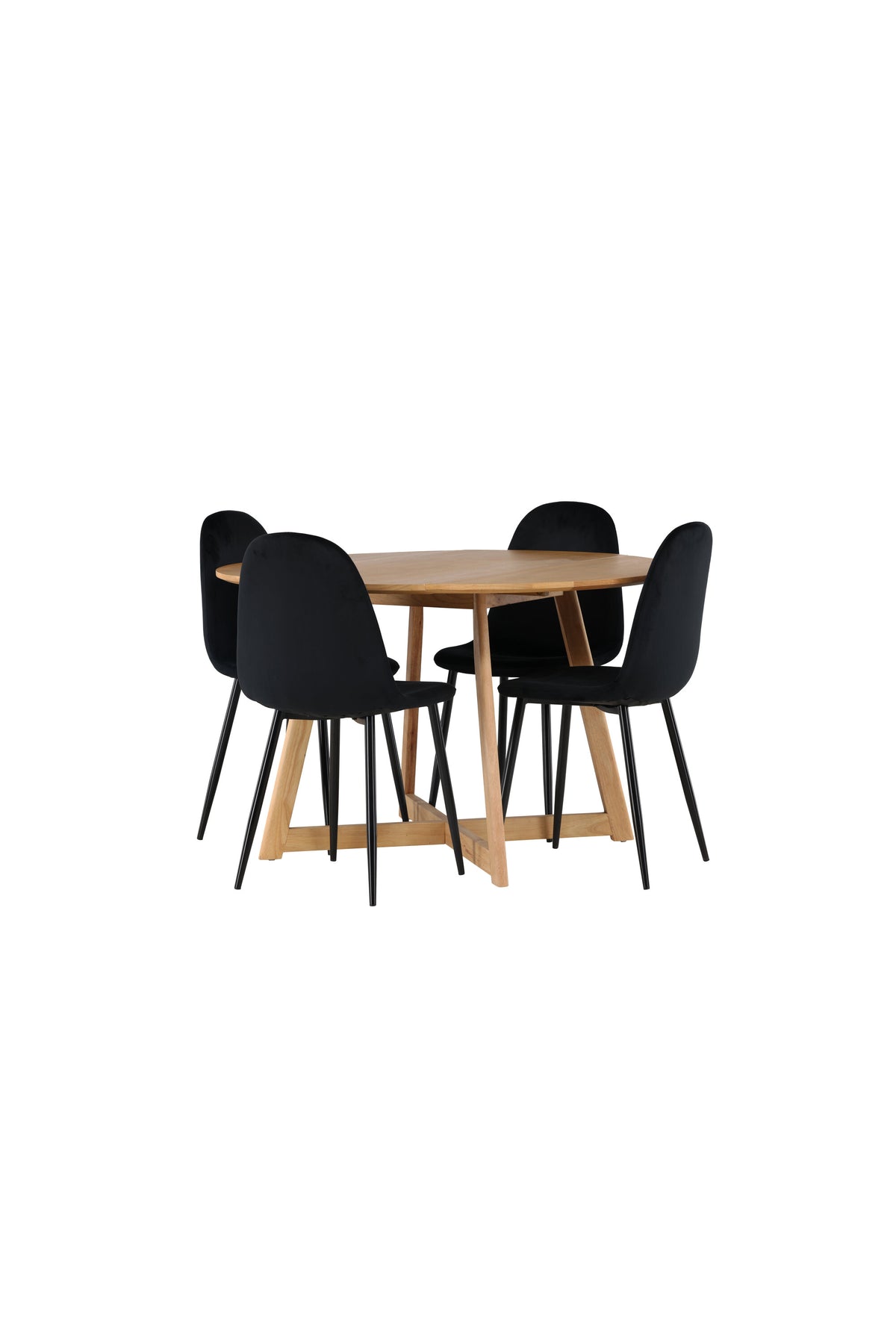 Yakidon Matbord med Polar Stolarna – Bord: ⌀120 Stol: 53,3x88x44