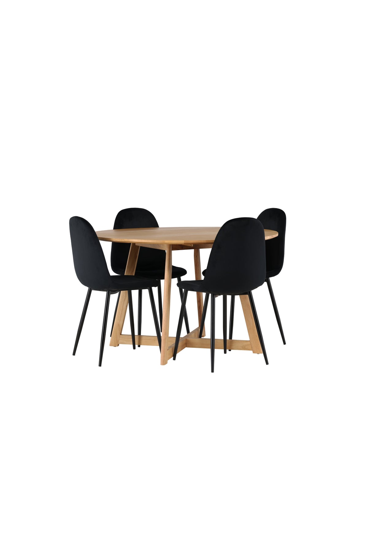 Yakidon Matbord med Polar Stolarna – Bord: ⌀120 Stol: 53,3x88x44