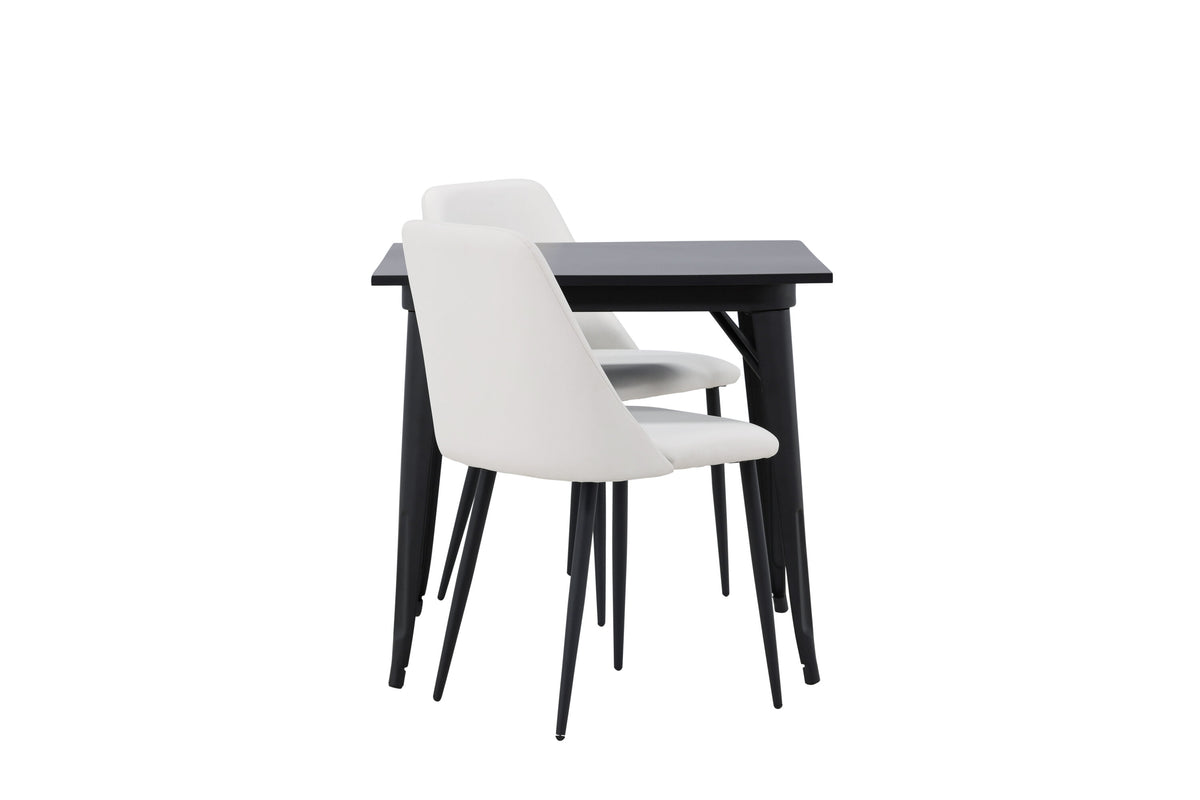 Tempe Matbord med Night Stolarna – Bord: 75x80x80 Stol: 56x87x49