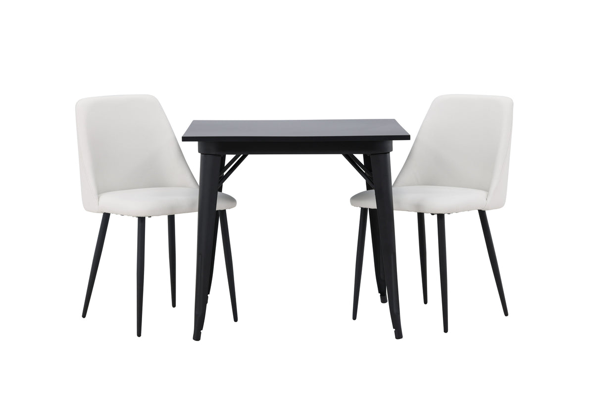 Tempe Matbord med Night Stolarna – Bord: 75x80x80 Stol: 56x87x49