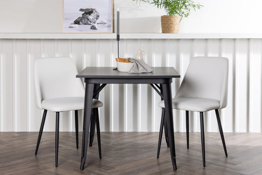 Tempe Matbord med Night Stolarna – Bord: 75x80x80 Stol: 56x87x49