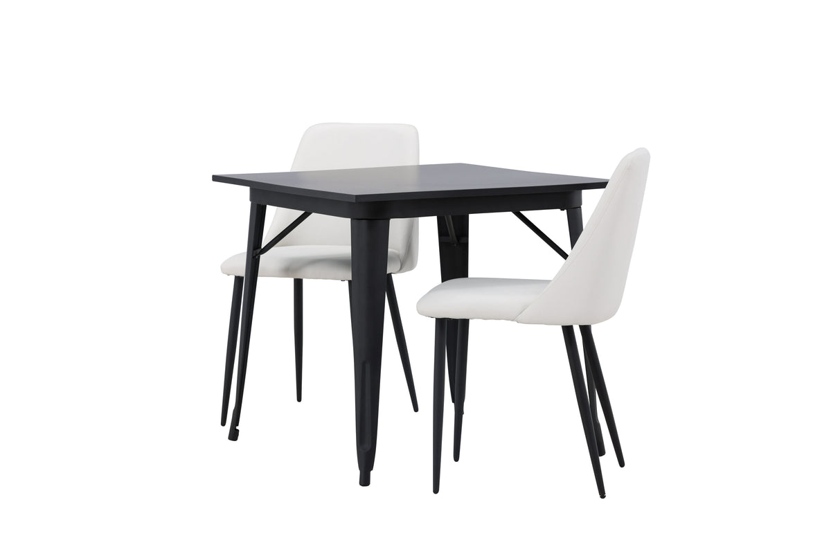 Tempe Matbord med Night Stolarna – Bord: 75x80x80 Stol: 56x87x49