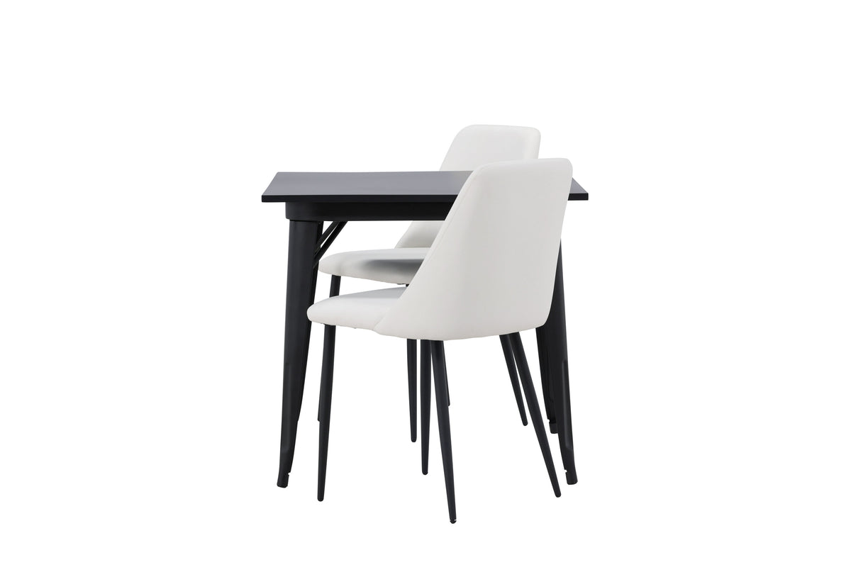 Tempe Matbord med Night Stolarna – Bord: 75x80x80 Stol: 56x87x49