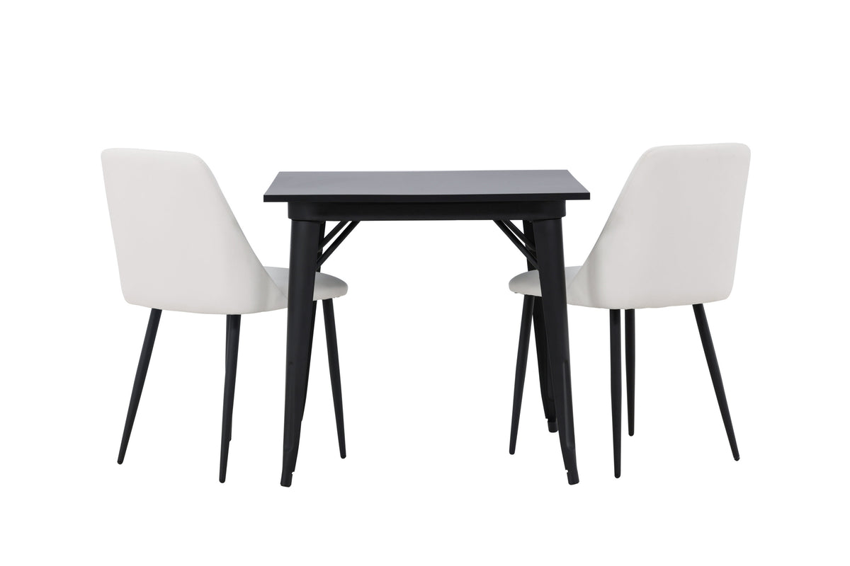 Tempe Matbord med Night Stolarna – Bord: 75x80x80 Stol: 56x87x49