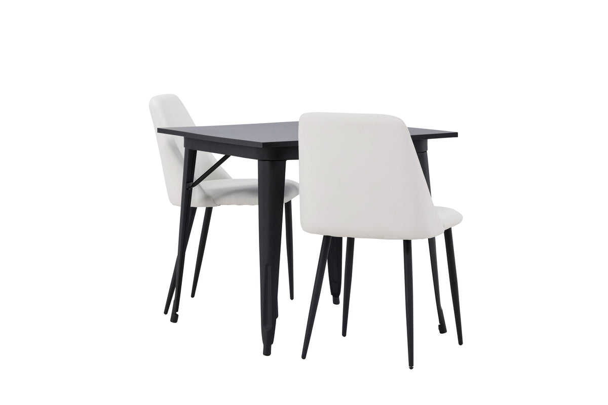 Tempe Matbord med Night Stolarna – Bord: 75x80x80 Stol: 56x87x49