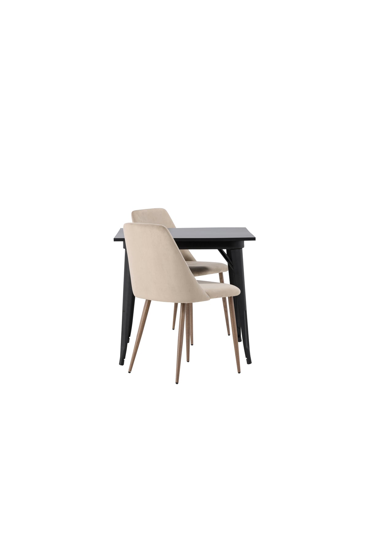 Tempe Matbord med Night Stolarna – Bord: 75x80x80 Stol: 56x87x49