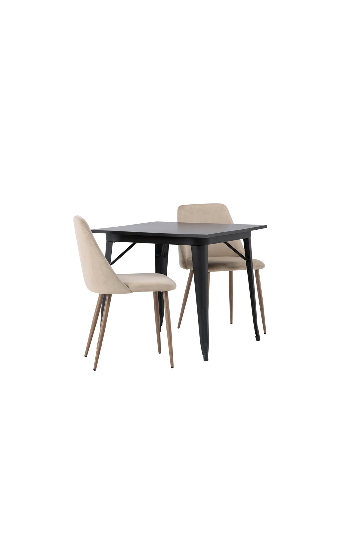 Tempe Matbord med Night Stolarna – Bord: 75x80x80 Stol: 56x87x49