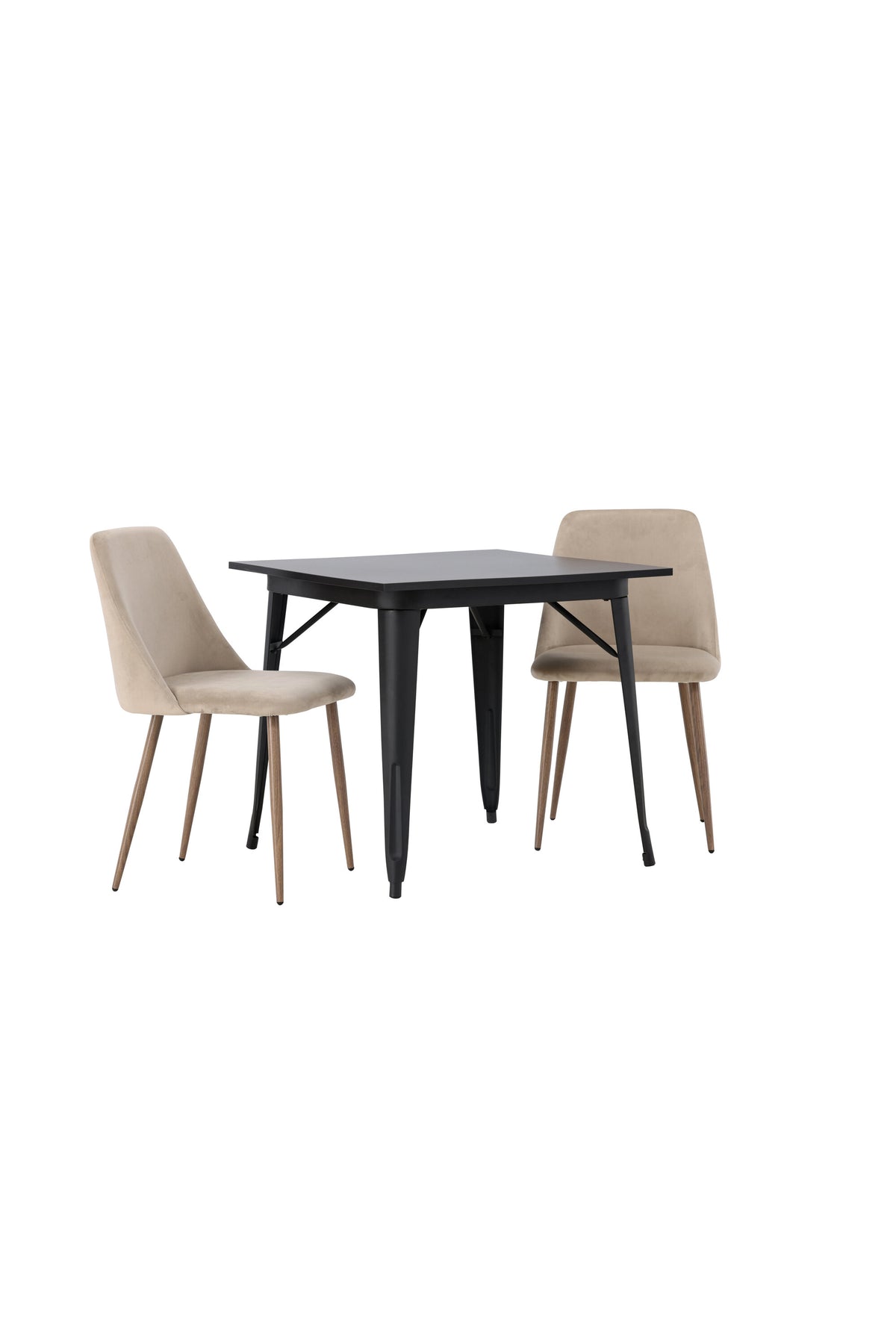 Tempe Matbord med Night Stolarna – Bord: 75x80x80 Stol: 56x87x49