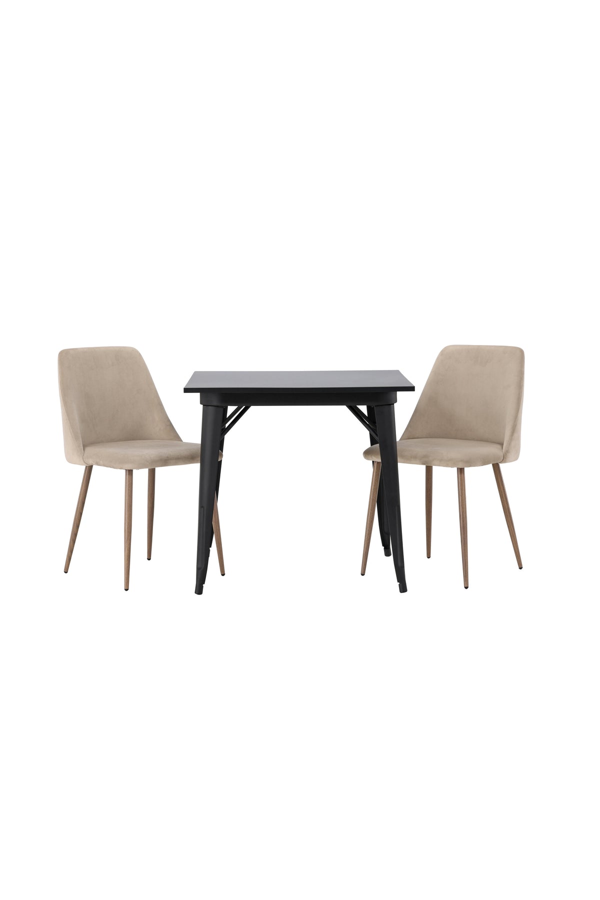 Tempe Matbord med Night Stolarna – Bord: 75x80x80 Stol: 56x87x49