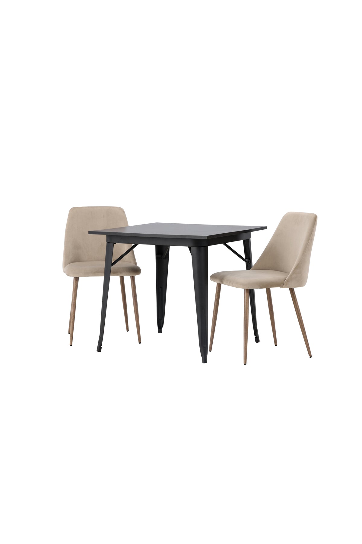 Tempe Matbord med Night Stolarna – Bord: 75x80x80 Stol: 56x87x49
