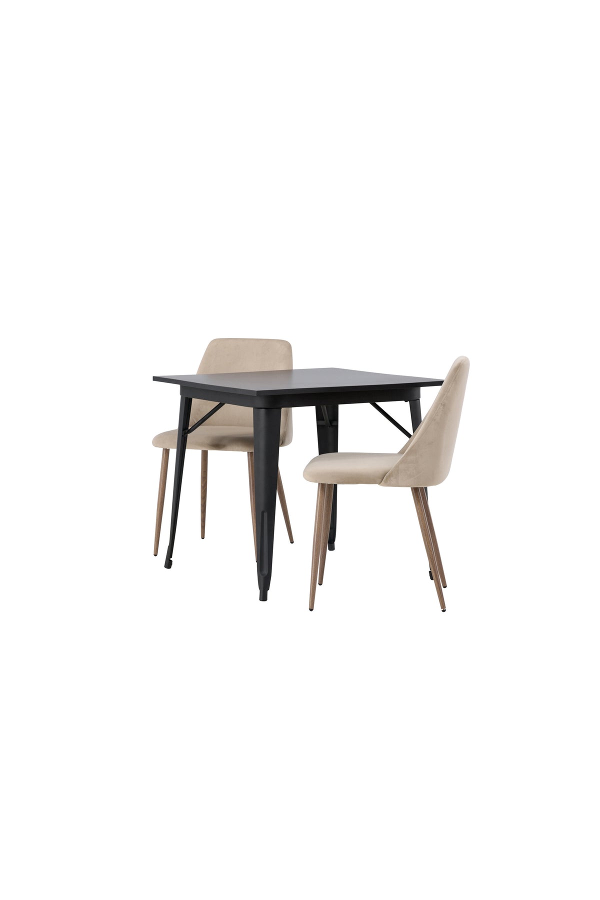 Tempe Matbord med Night Stolarna – Bord: 75x80x80 Stol: 56x87x49