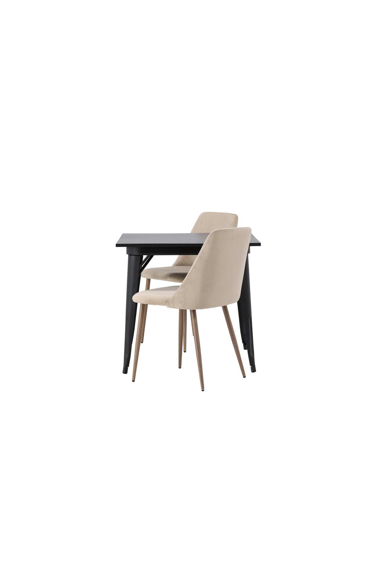 Tempe Matbord med Night Stolarna – Bord: 75x80x80 Stol: 56x87x49