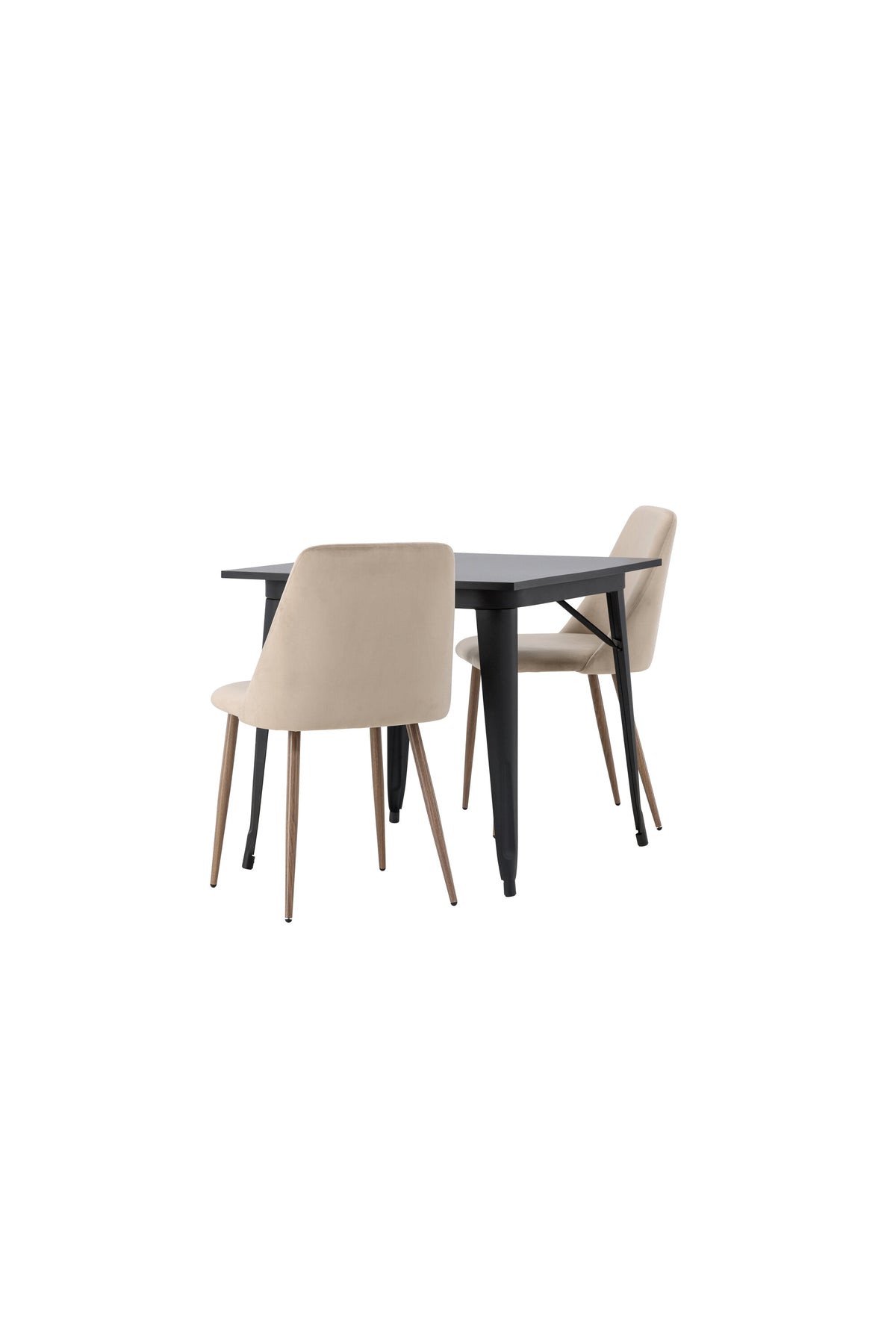Tempe Matbord med Night Stolarna – Bord: 75x80x80 Stol: 56x87x49