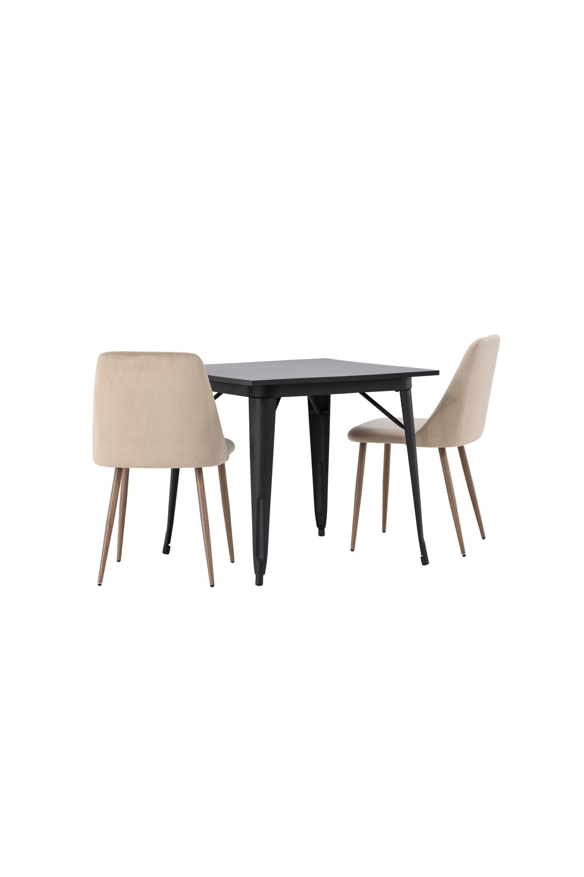 Tempe Matbord med Night Stolarna – Bord: 75x80x80 Stol: 56x87x49