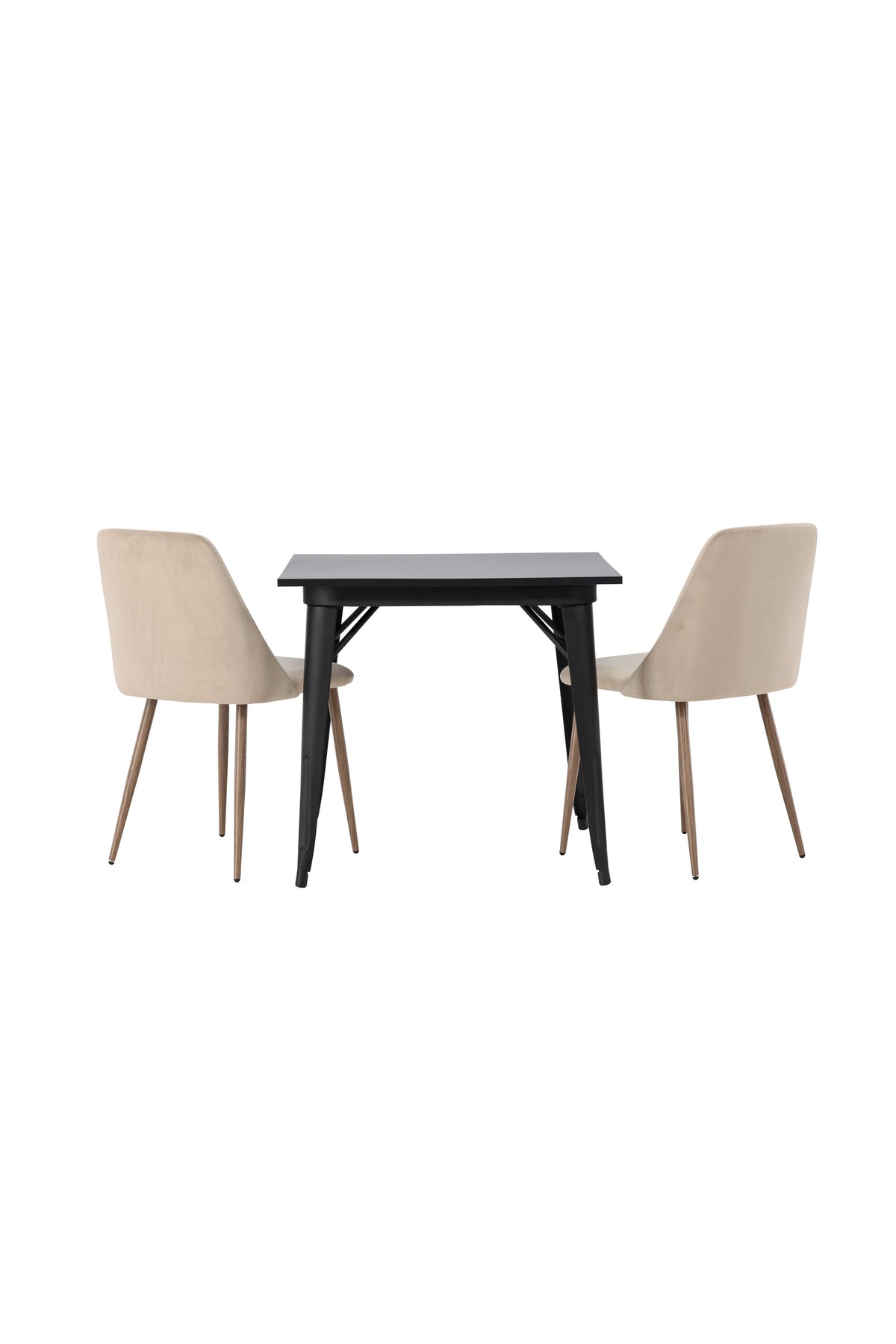 Tempe Matbord med Night Stolarna – Bord: 75x80x80 Stol: 56x87x49