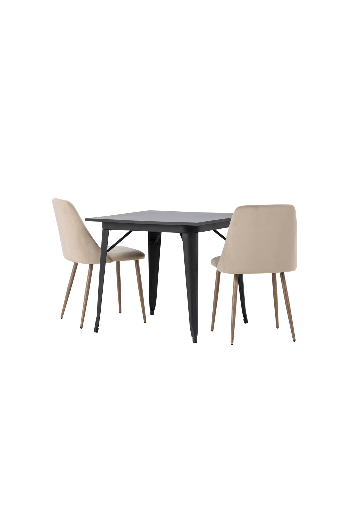 Tempe Matbord med Night Stolarna – Bord: 75x80x80 Stol: 56x87x49