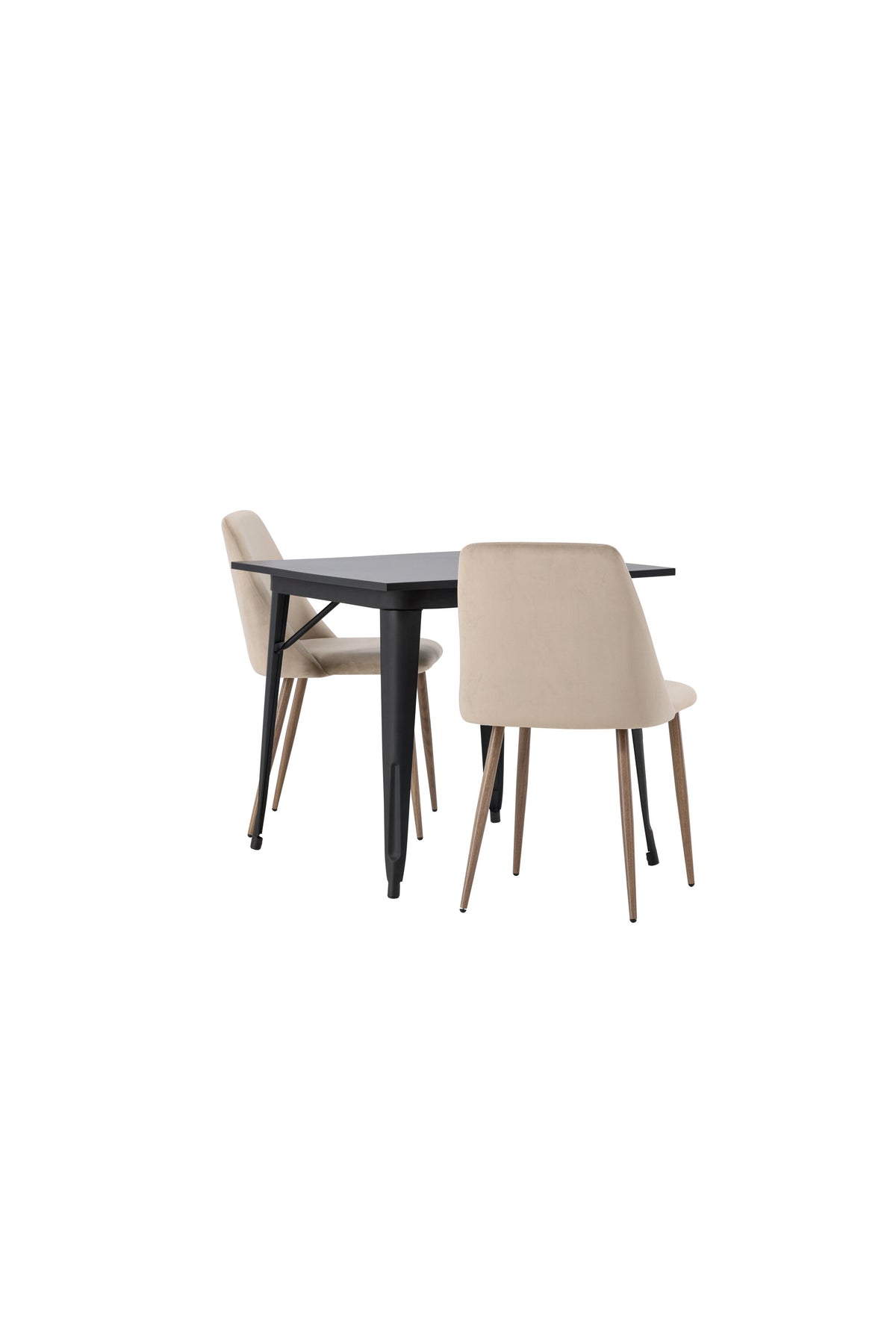 Tempe Matbord med Night Stolarna – Bord: 75x80x80 Stol: 56x87x49