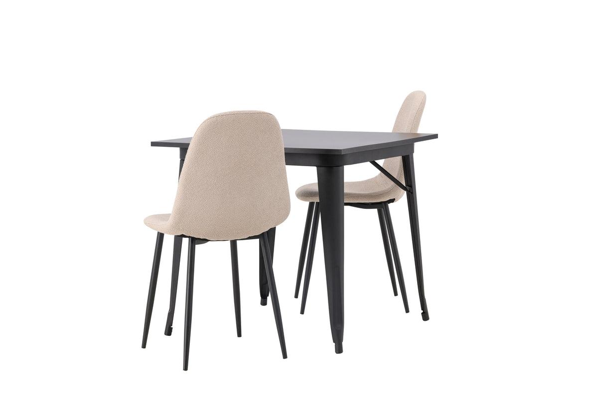 Tempe Matbord med Polar Stolarna – Bord: 75x80x80 Stol: 52x90x45