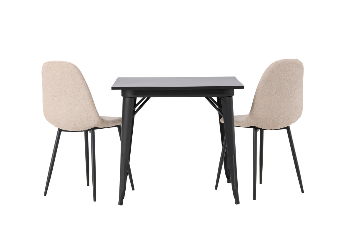 Tempe Matbord med Polar Stolarna – Bord: 75x80x80 Stol: 52x90x45