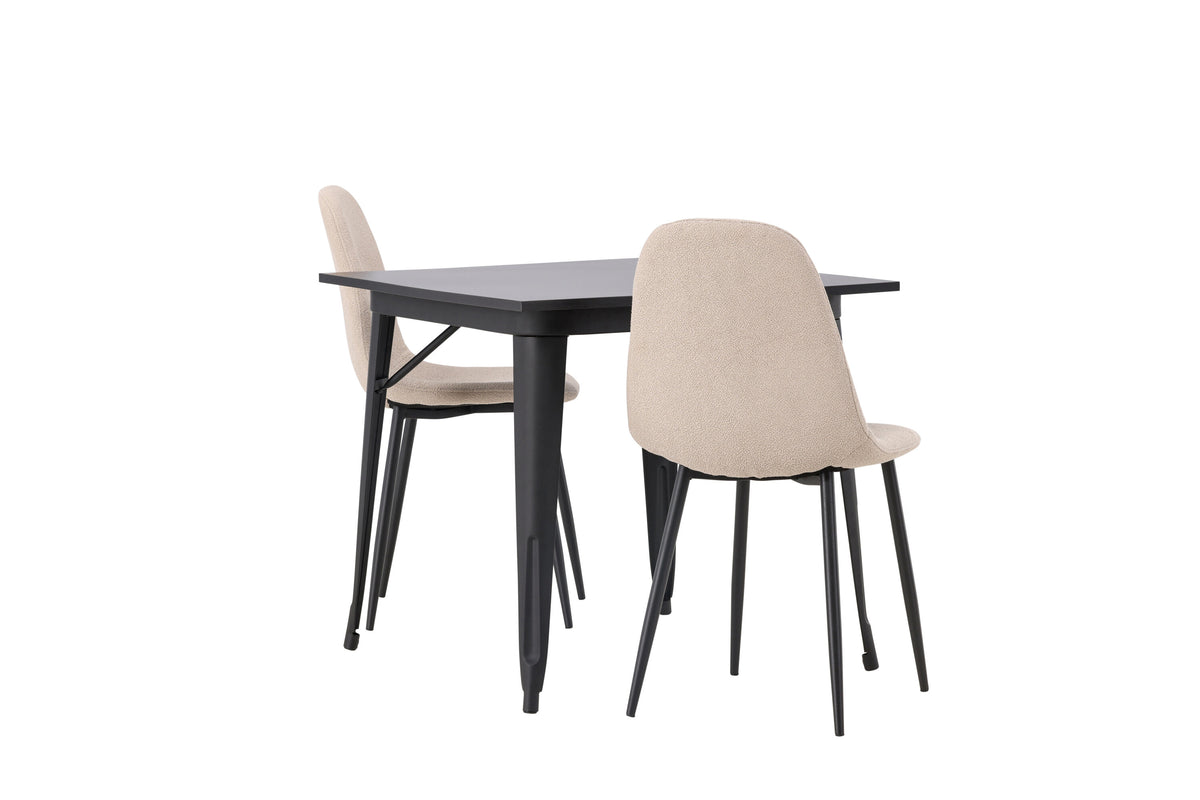 Tempe Matbord med Polar Stolarna – Bord: 75x80x80 Stol: 52x90x45