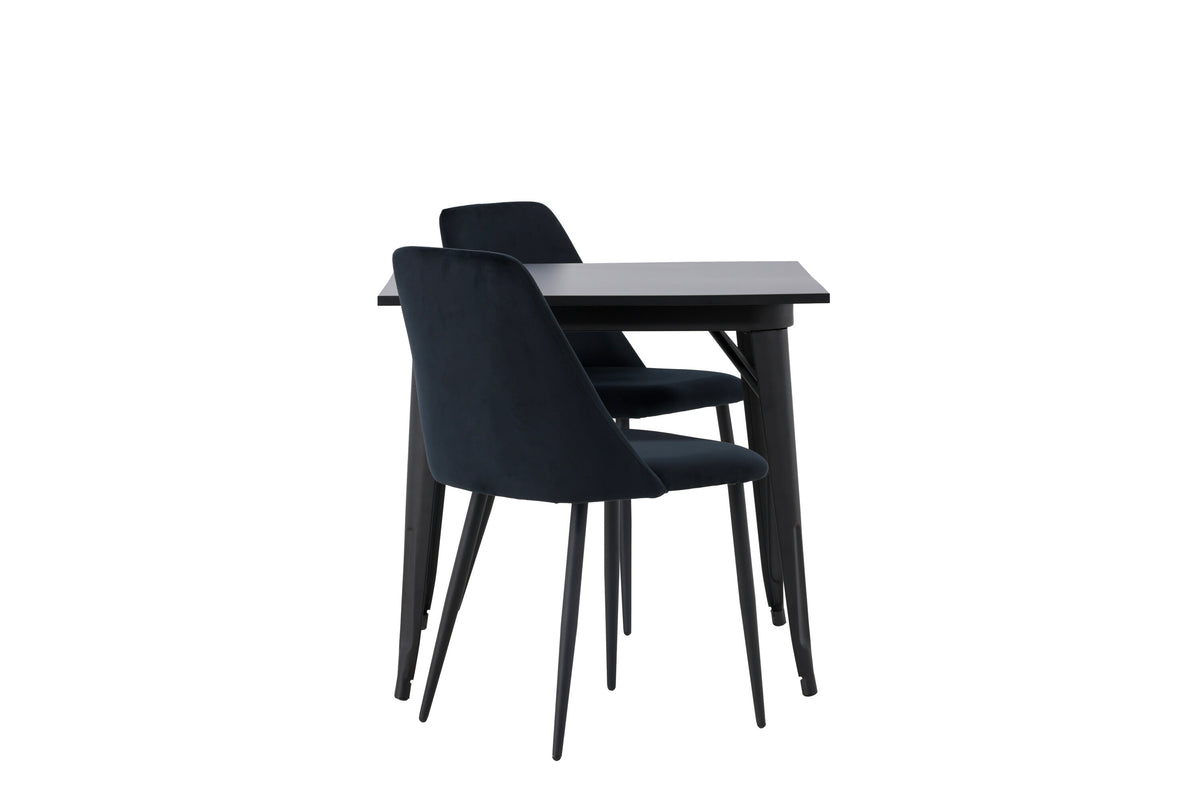 Tempe Matbord med Night Stolarna – Bord: 75x80x80 Stol: 56x87x49