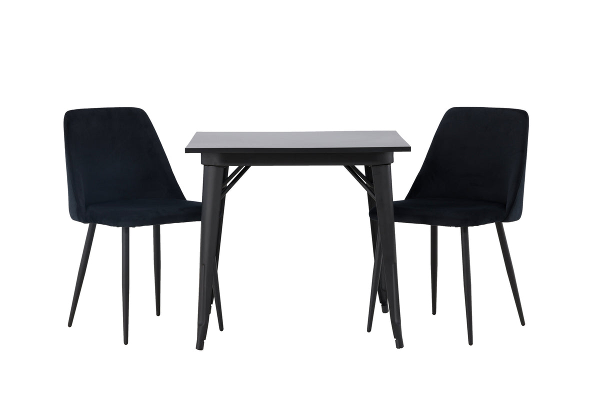 Tempe Matbord med Night Stolarna – Bord: 75x80x80 Stol: 56x87x49